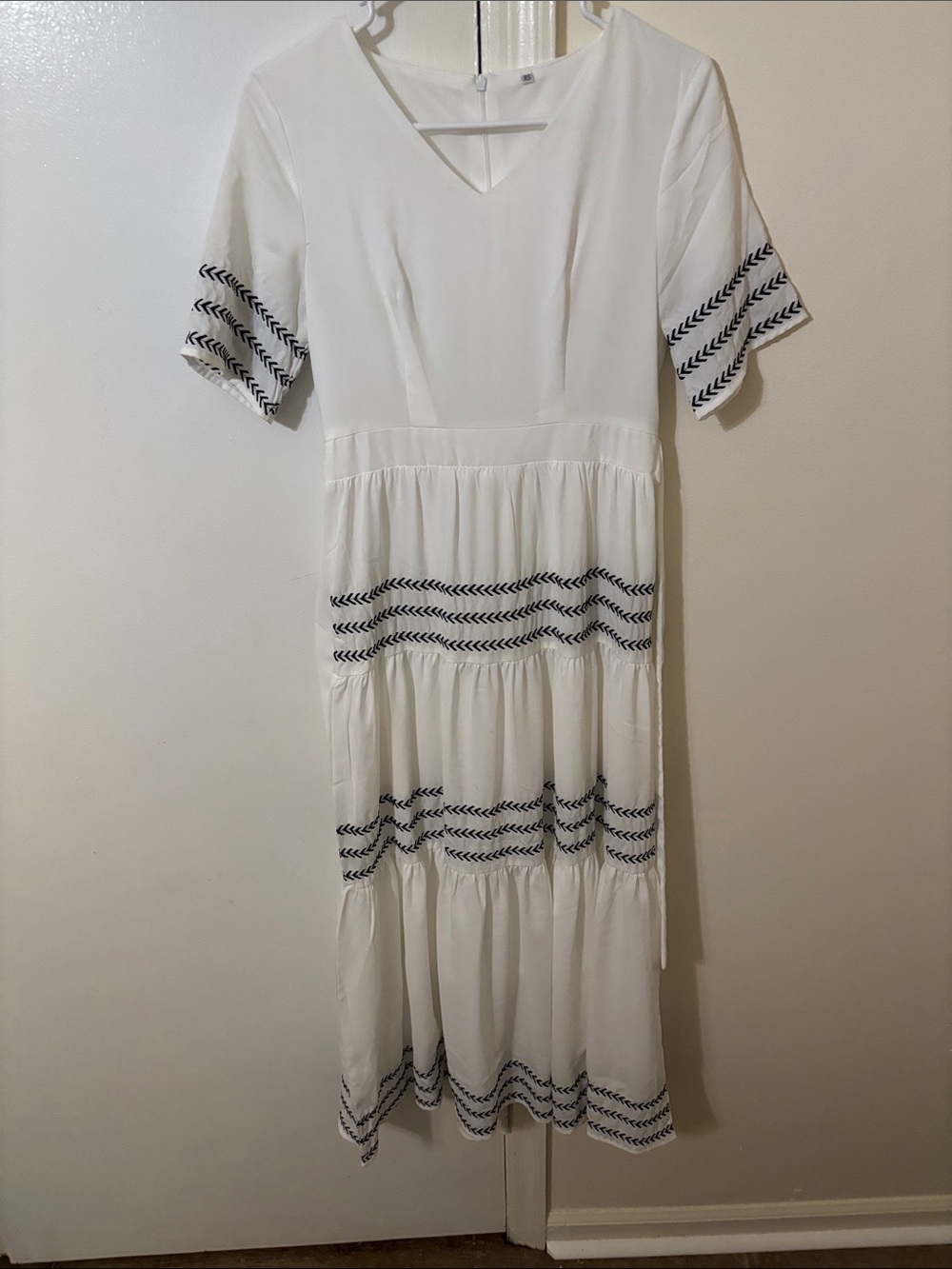 White and Black Dress